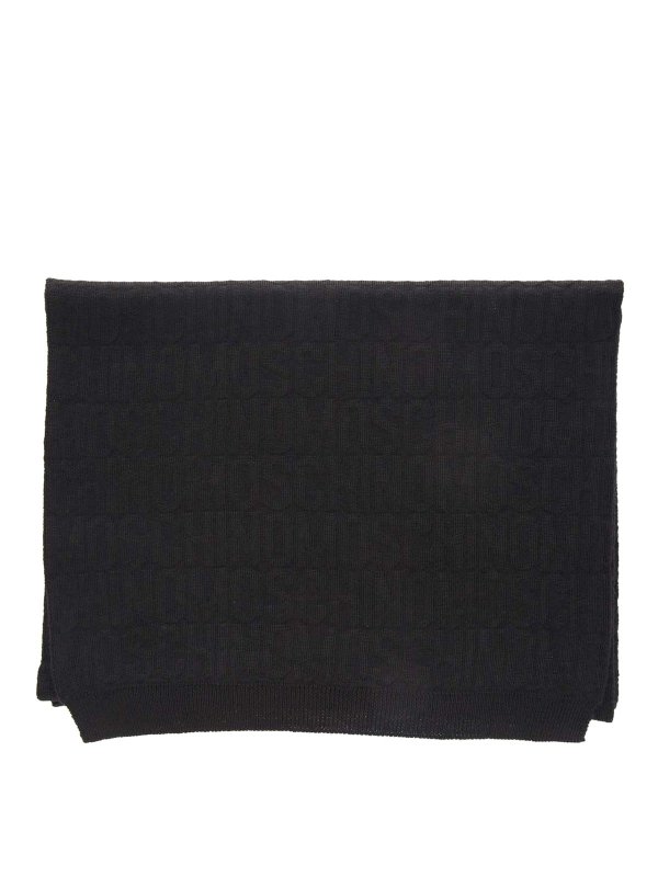 MOSCHINO: sciarpe e foulard - Sciarpa con logo