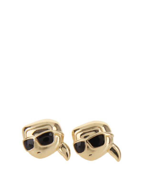 KARL LAGERFELD: イヤリング - イヤリング - 金