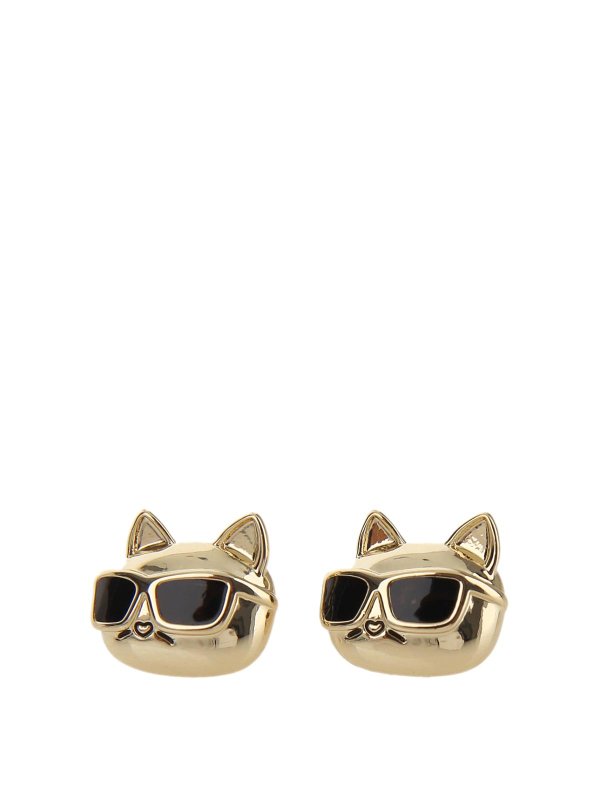 KARL LAGERFELD: イヤリング - イヤリング - 金