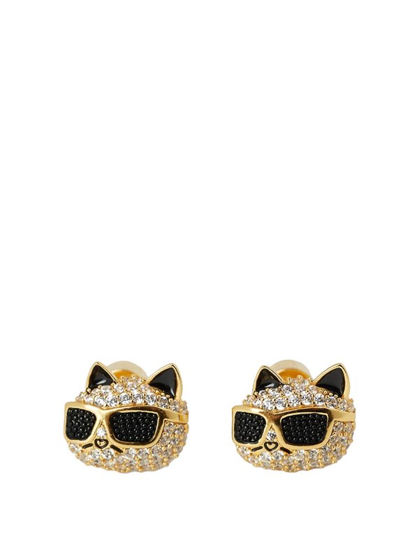 KARL LAGERFELD: イヤリング - イヤリング - 金