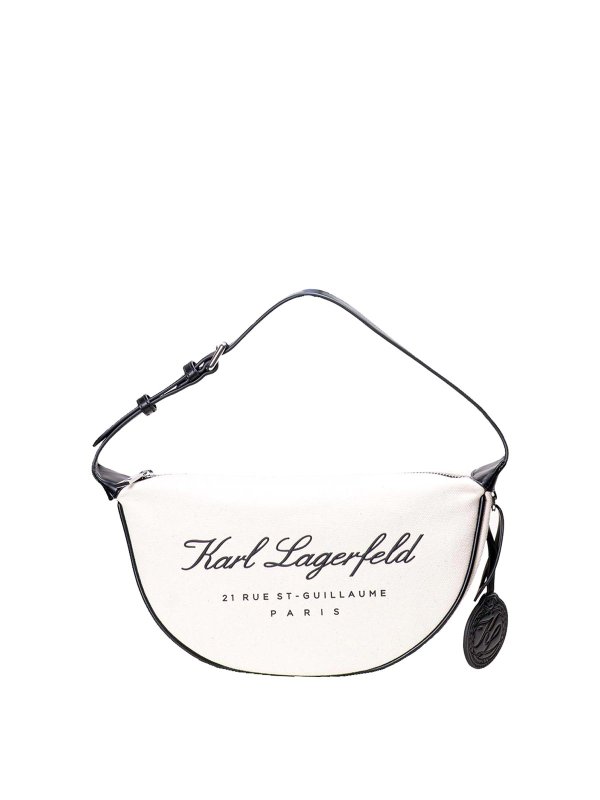 KARL LAGERFELD: ショルダーバッグ - ショルダーバッグ - クリーム