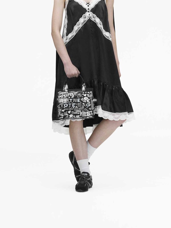 The Small Tote Punk Scribble shop online: MARC JACOBS