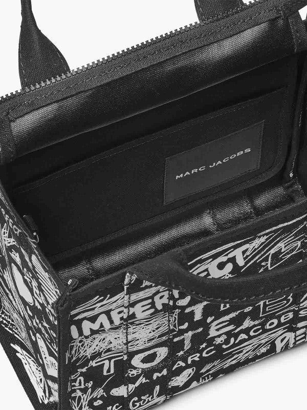 totes bags shop online The Small Tote Punk Scribble