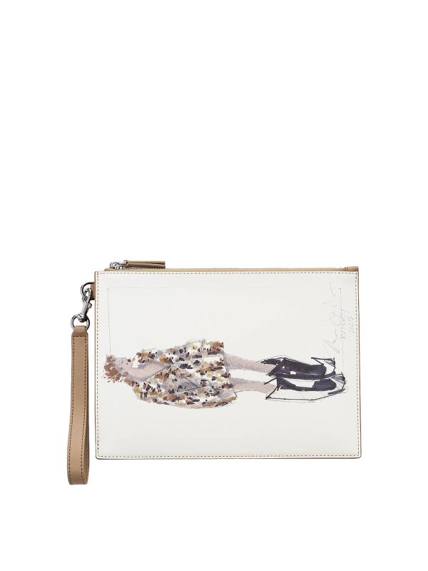 MARC JACOBS: Clutch - Pochette - Camel