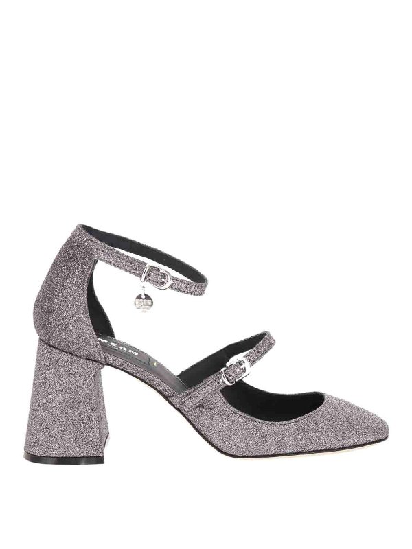 m.s.g.m.: Escarpins - Chaussures À Talon - Argent