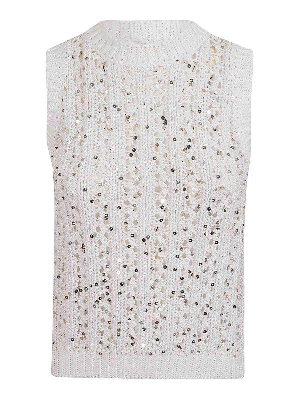 PESERICO: Tops und Tank Tops - Top - Weiß