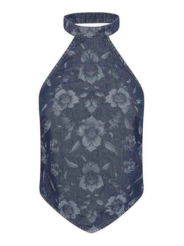 Pinko: Tops y camisetas sin mangas - Top - Denim