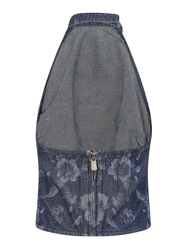 The Best Shops Pinko: Tops y camisetas sin mangas - Top - Denim