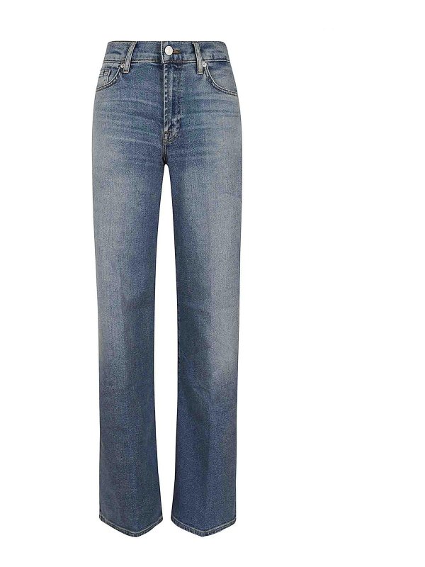 7 FOR ALL MANKIND: ストレートジーンズ - ストレートジーンズ - デニム