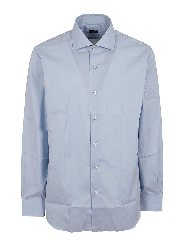 BARBA: Chemises - Chemise - Bleu Clair