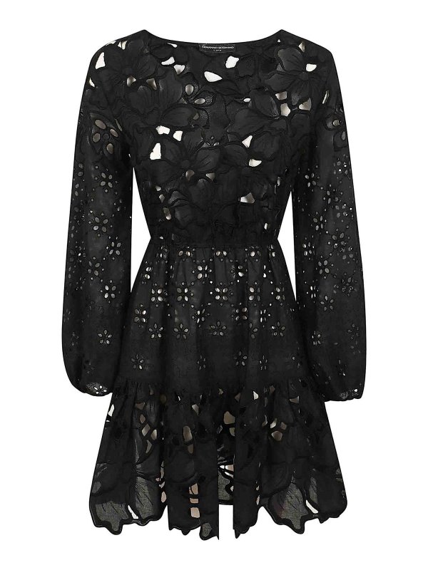 ERMANNO SCERVINO: ショートドレス - ショートドレス - 黒