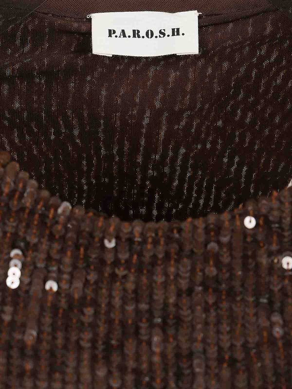 P.A.R.O.S.H.: Blouses online - Blouse - Marron
