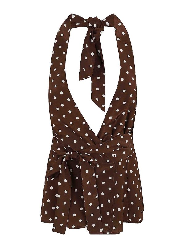 P.A.R.O.S.H.: Blusen - Bluse - Braun
