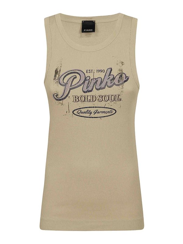 Pinko: Tops y camisetas sin mangas - Top - Azul