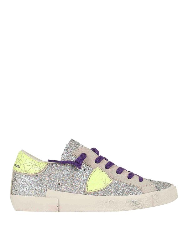 PHILIPPE MODEL: Chaussures de sport - Baskets - Argent