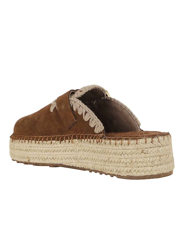The Best Shops MOU: sabot - Jute clog plain suede