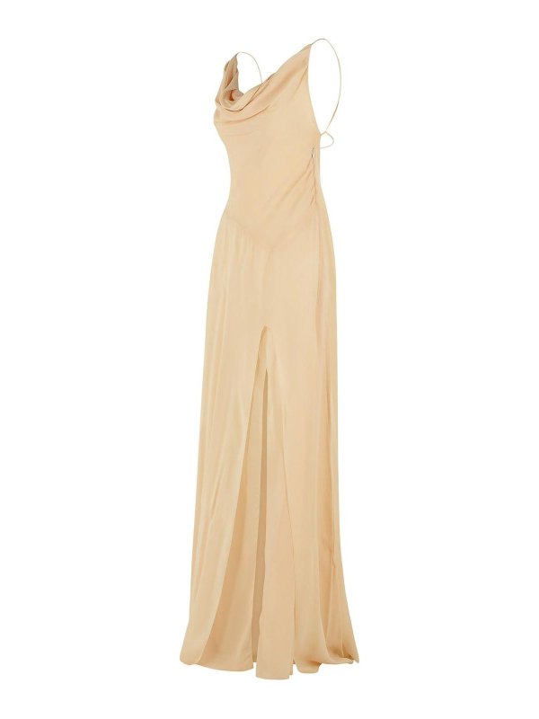 The Best Shops BLUMARINE: ニーレングスドレス - 膝丈ドレス - クリーム