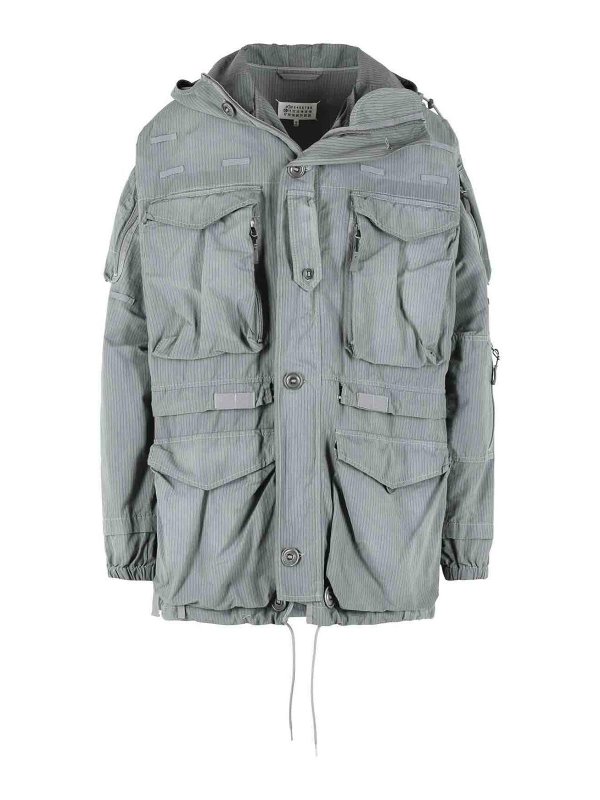 Maison Margiela: Parkas - Parka - Vert