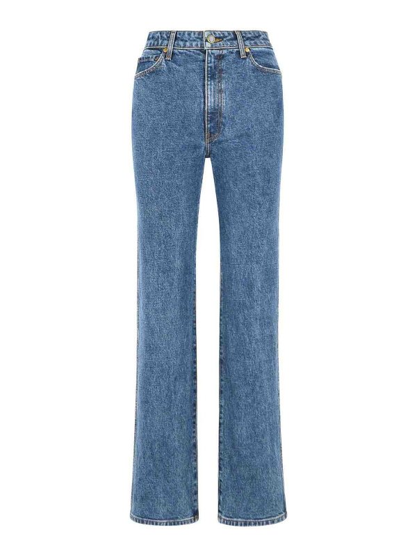 KHAITE: jeans dritti, a sigaretta - jeans elasticizzati 