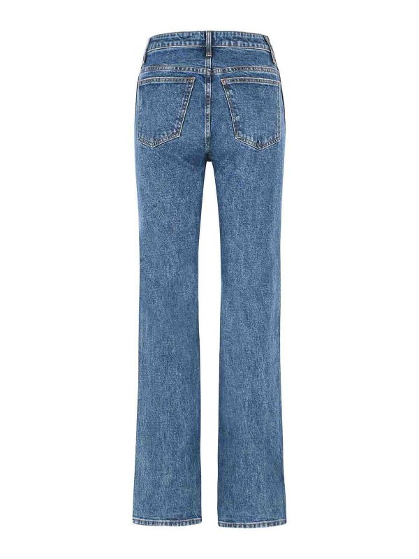 KHAITE: jeans dritti, a sigaretta online - jeans elasticizzati 