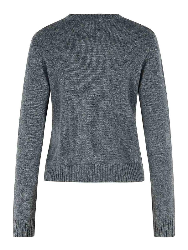 LISA YANG: Strickpullover mit Rundhalsausschnitt online - Rundhalspullover - Grau