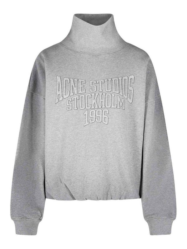 Acne Studios: Sweatshirts und Pullover - Sweatshirt - Grau