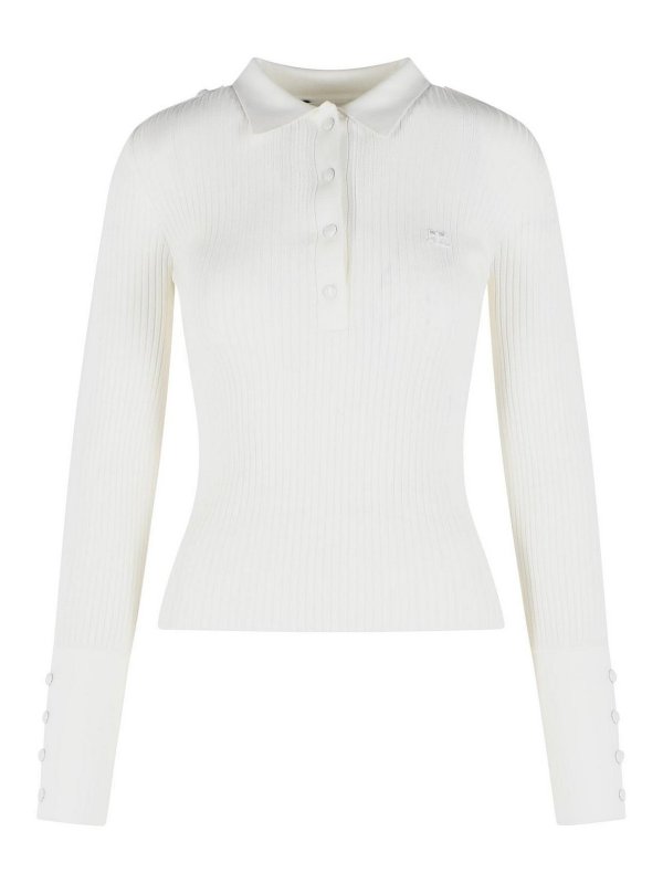 Courreges: ポロシャツ - ポロシャツ - 白