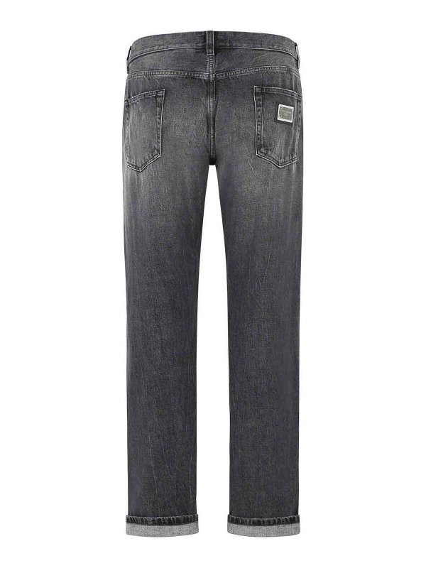 DOLCE & GABBANA: Jeans Rectos online - Vaqueros Rectos - Negro