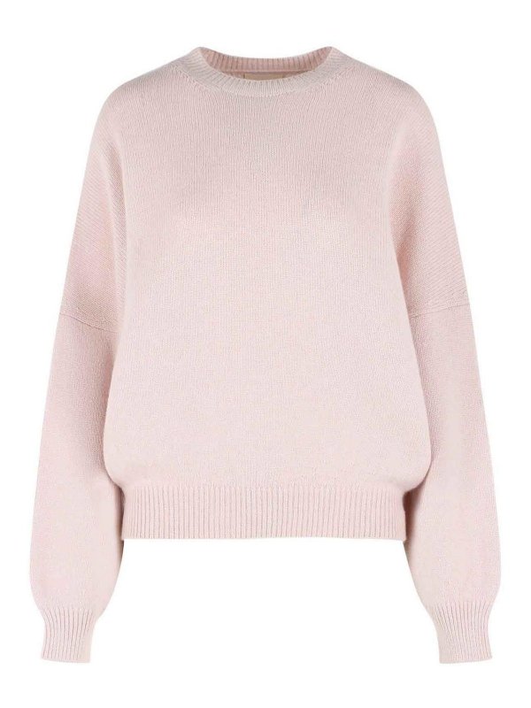 KHAITE: Strickpullover mit Rundhalsausschnitt - Rundhalspullover - Rosa