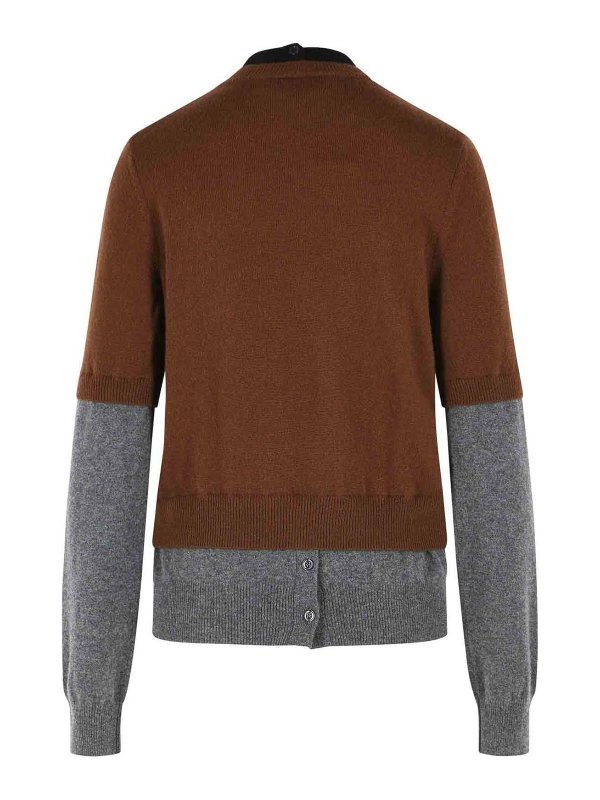 Marni: Pull col rond online - Pull Col Rond - Marron