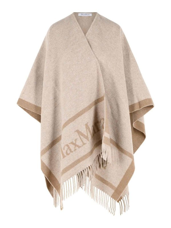 Max Mara: Capes & Ponchos - Cape - Beige