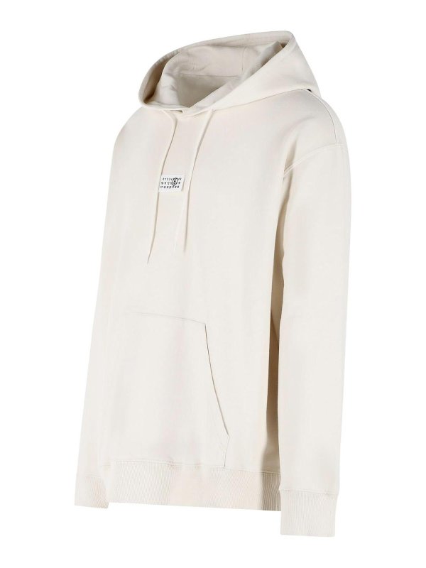 The Best Shops MM6 MAISON MARGIELA: スウェット＆セーター - スウェットシャツ/セーター - クリーム