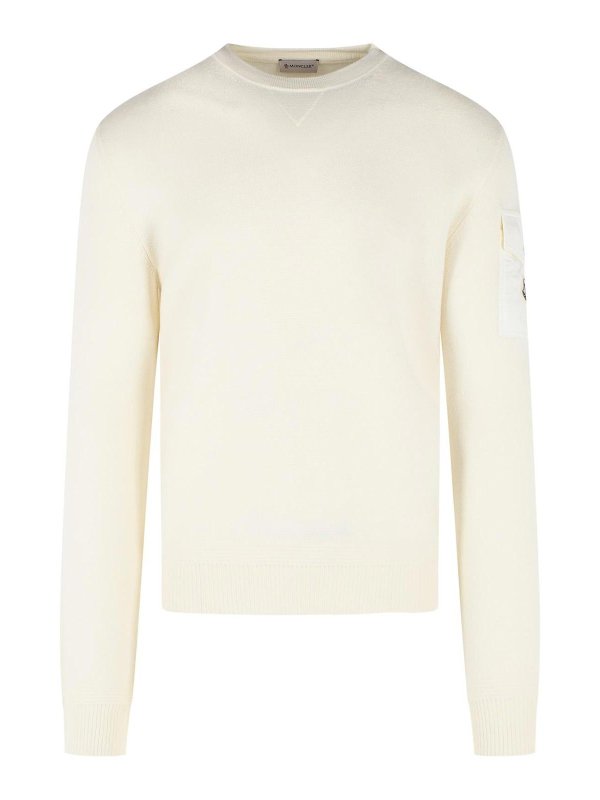 MONCLER: Sweatshirts und Pullover - Sweatshirt - Weiß