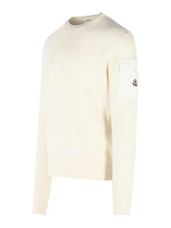 The Best Shops MONCLER: Sweatshirts und Pullover - Sweatshirt - Weiß