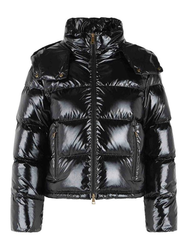 MONCLER: ダウン・ハイテクジャケット - ダウンジャケット - 黒