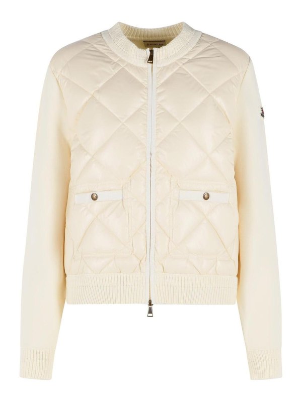 MONCLER: カーディガン - カーディガン - クリーム