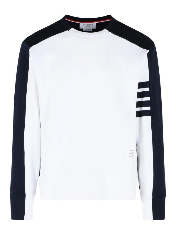 THOM BROWNE: Sweatshirts und Pullover - Sweatshirt - Weiß