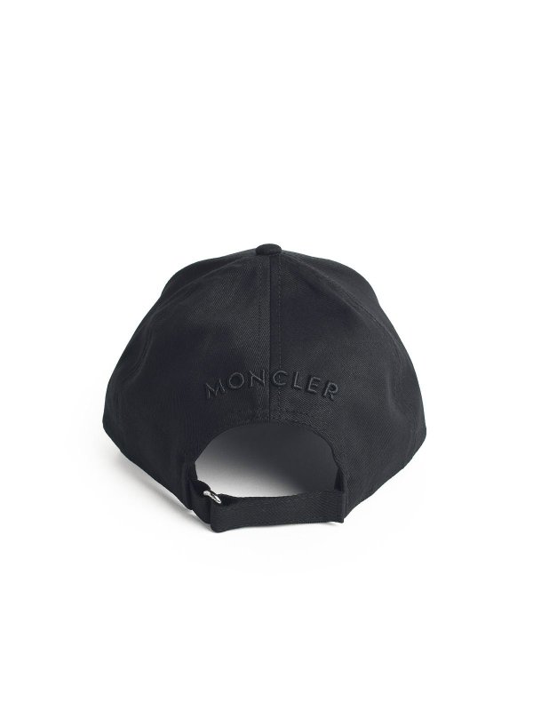 The Best Shops MONCLER: cappelli - Black cotton cap