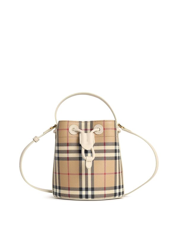 BURBERRY: バケットバッグ - バケットバッグ - ベージュ