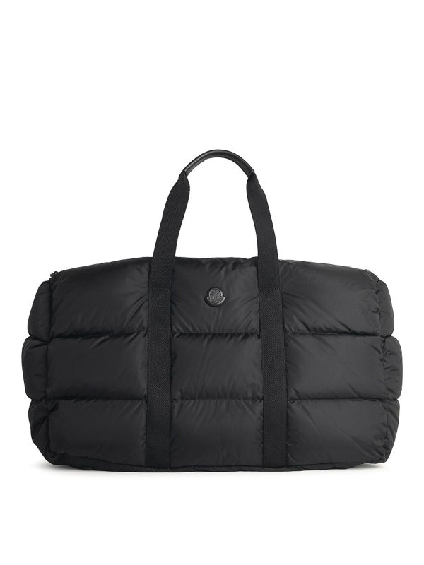 MONCLER: トートバッグ - トートバッグ - 黒