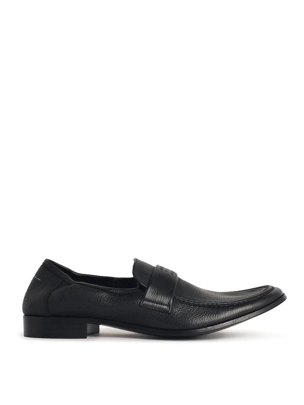 MM6 MAISON MARGIELA: ロファー＆スリッパ - ローファー - 黒
