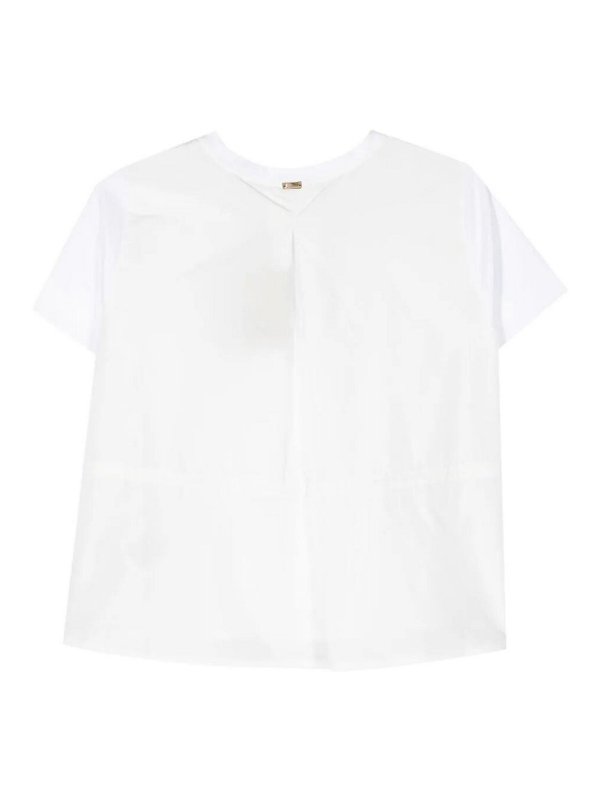 HERNO: t-shirts online - T-Shirt With Drawstring
