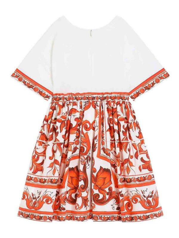 Dolce & Gabbana Jr: ニーレングススカート＆ミディ丈 online - 膝丈/ミディスカート - オレンジ