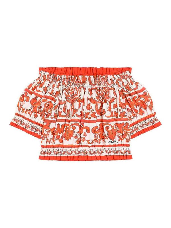 Dolce & Gabbana Jr: トップス＆タンクトップ - トップ/タンクトップ - オレンジ