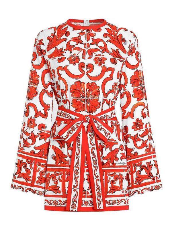 DOLCE & GABBANA: シャツ - シャツ - オレンジ