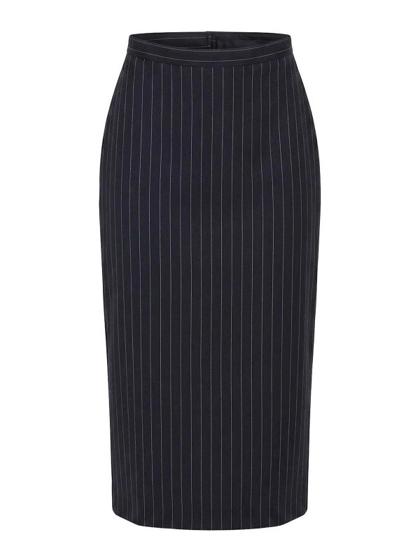 GIVENCHY: Knielange und Midi Röcke - Midirock - Blau