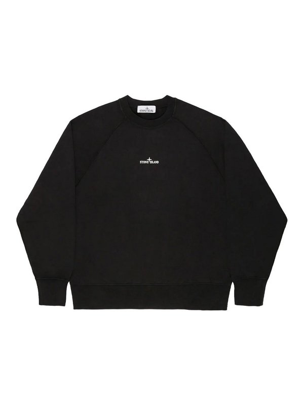 STONE ISLAND: クルーネック - クルーネック - 黒