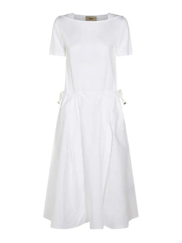 HERNO: Vestidos media pierna - Vestido Midi - Blanco