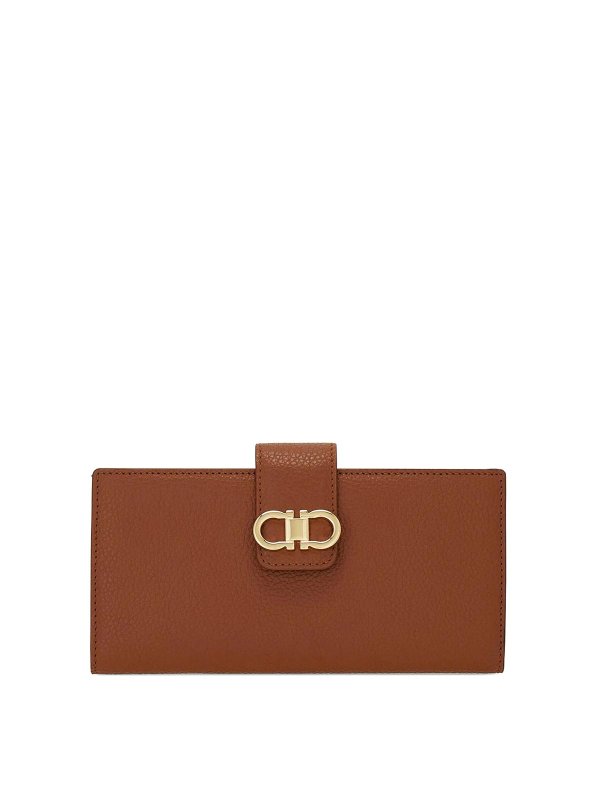 SALVATORE FERRAGAMO: 財布＆ポーチ - 財布 - ブラウン