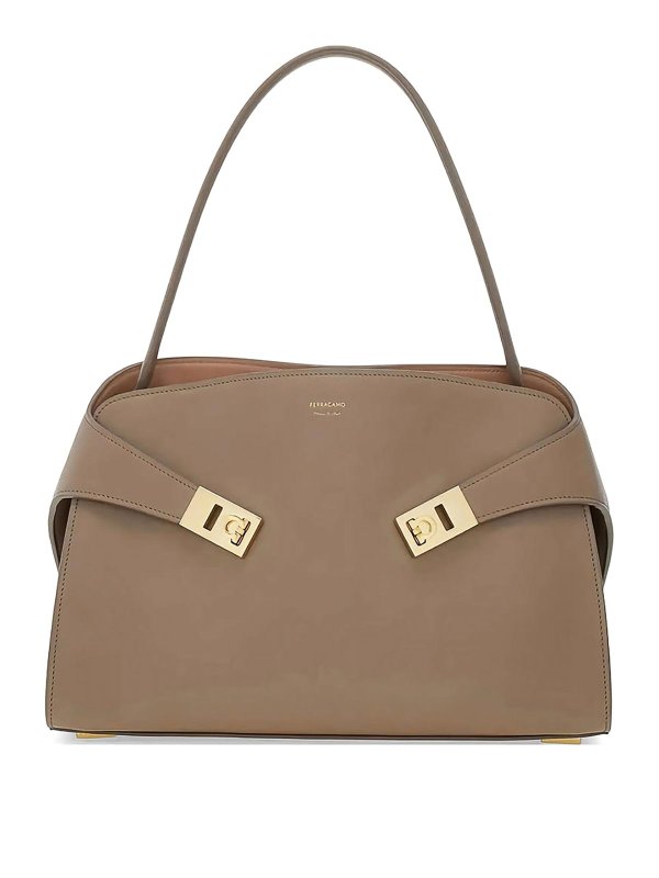 SALVATORE FERRAGAMO: ショルダーバッグ - ショルダーバッグ - グレー